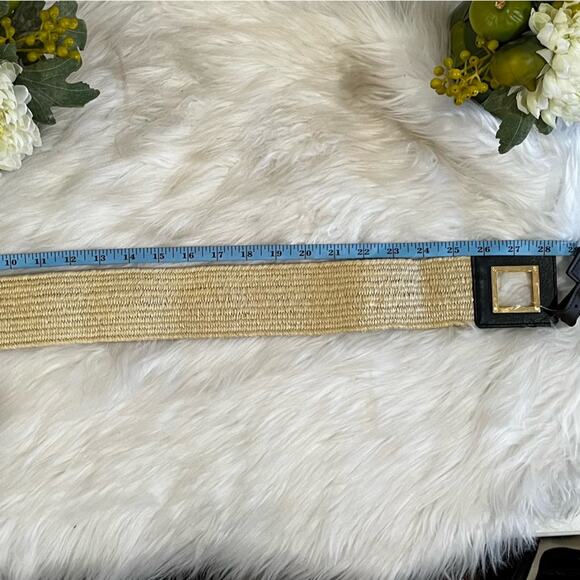 NEW Michael Kors Wide Stretch Square Crystal Turn Latch Clasp Waist Belt S/M NWT - Picture 16 of 16